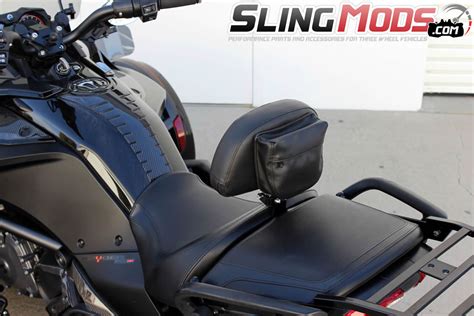 Latch for the left side storage compartment 2. Can-Am Spyder F3 Adjustable Quick Detach Driver Backrest ...