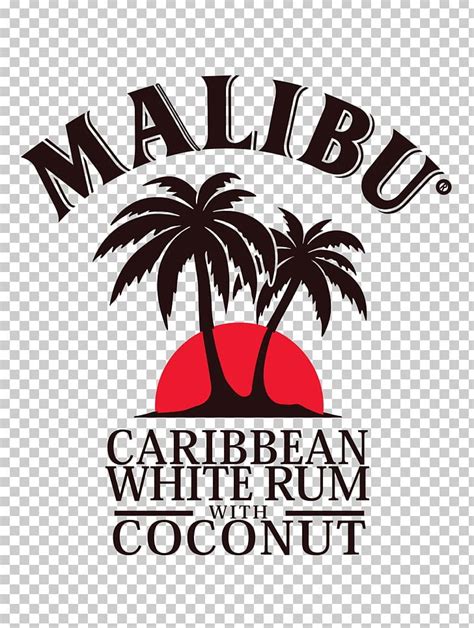 Palm tree silhouette, malibu, rum, liquor, whiskey, malibu liqueurs, coconut, logo. Malibu Rum Logo Cocktail Brand PNG, Clipart, Alcoholic ...