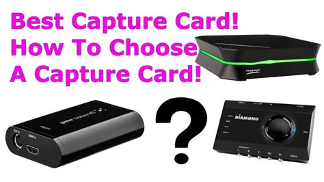 Need a new capture card to record your gameplay on pc, ps5 a capture card is an indispensable part of a streamer's arsenal, especially when it comes to concerning the video quality, the hd60 pro doesn't differ much from the hd60s, as it is capable of. Best Capture Card! How To Choose A Capture Card! - YouTube