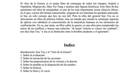 Entra y descarga una gran colección bibliotecas y miles de libros de ciencia ficción, crecimiento personal, mas dieciocho, fantasía y aventura, esoterismo, históricos, novelas, misterio, suspenso, humor, comedia, drama, psicología. el-arte-de-la-guerra.pdf - Google Drive