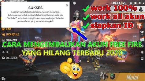 Berikut ini cara mengembalikan kontak yang hilang. CARA MENGEMBALIKAN AKUN FREE FIRE YANG HILANG 2020 - YouTube