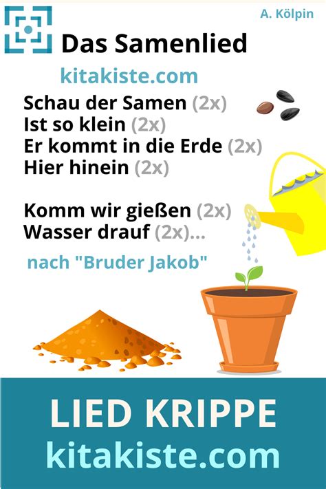 Um gastronomie und hotellerie bei der antragstellung der überbrückungshilfe iii bzw. Das Samenlied LIED | Kita Kiste