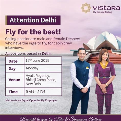 Training available · 【new jobs 24/7】 · apply here Vistara Hiring Fresher's cabin crew at Delhi on 17th June ...