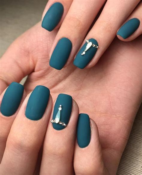 Milky green marble nails wow these nails are everything! 15 Pretty Acrylic Blue Nails Design For Summer Nails ...