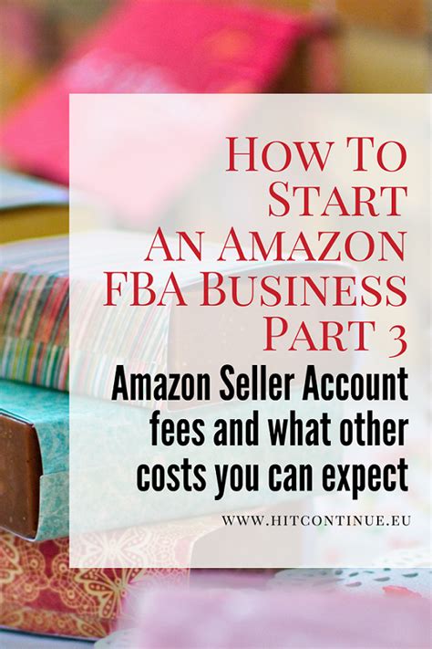 Create an amazon seller account. Costs for Starting an Amazon FBA Business And Account ...