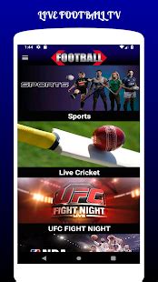 This app enables you to stream live sports on iphone. LIVE FOOTBALL TV STREAMING HD - App su Google Play