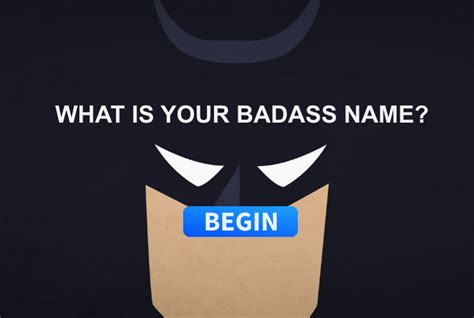 Maybe you would like to learn more about one of these? What Is Your Badass Name? | Badass names, Badass, Names