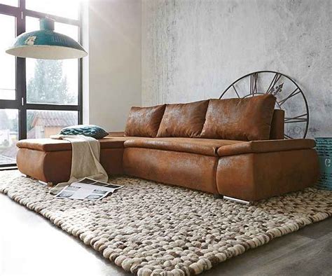 Wohnlandschaft online kaufen sofa in u form otto. DELIFE Schlafsofa »Abilene«, Braun 260x175 mit ...
