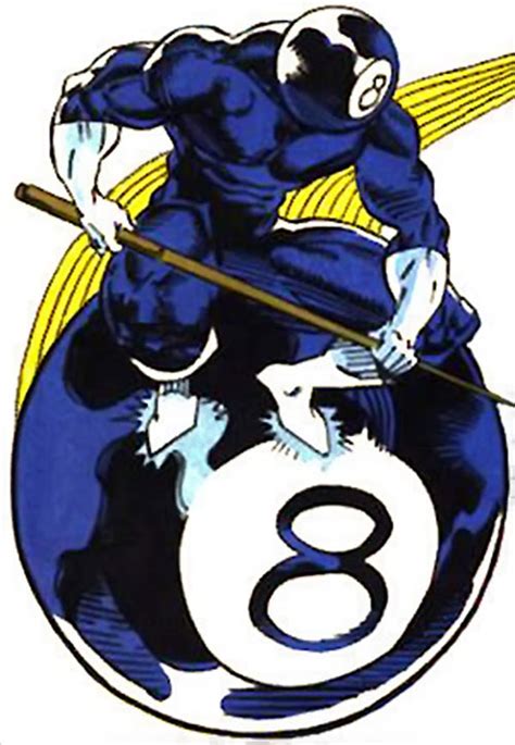 Eight ball can be played on pool tables of many different shapes and sizes. 8-ball - Eight-ball - Marvel Comics - Sleepwalker enemy ...