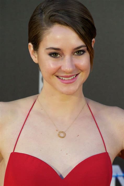 All of this is toughest on shailene woodley, a lovely performer with big, brown eyes that seem to drink in everything, and. Shailene Woodley in a backless red dress at the 'Divergent ...