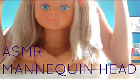 Diy barbie keychain with barbie hair brush! ASMR // Mannequin Barbie Head: Brushing Hair + Making ...