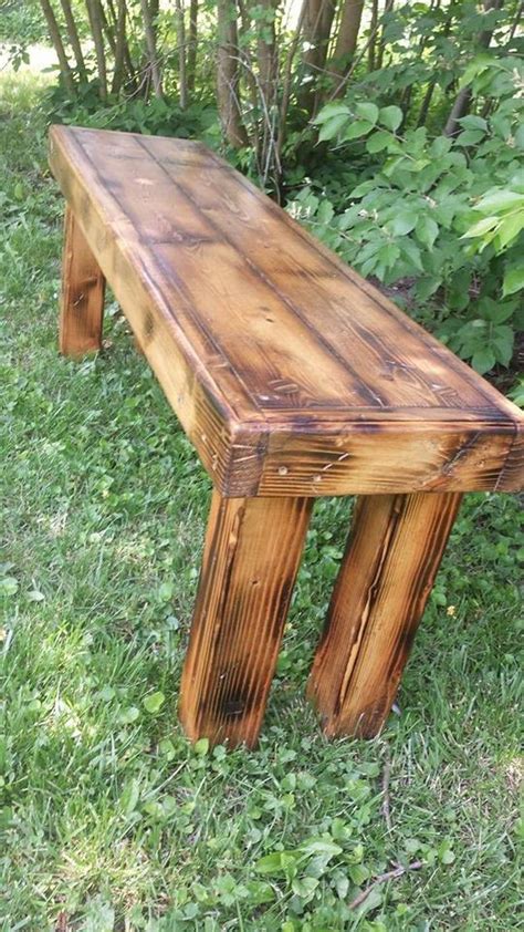 Outdoor benches also serve as a functional seating. Beautiful Primitive Heavily DISTRESSED Reclaimed Wood ...