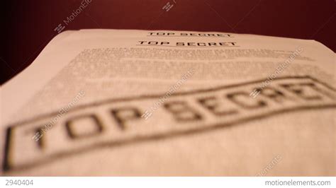 Top Secret Confidential Documents Stock video footage ...