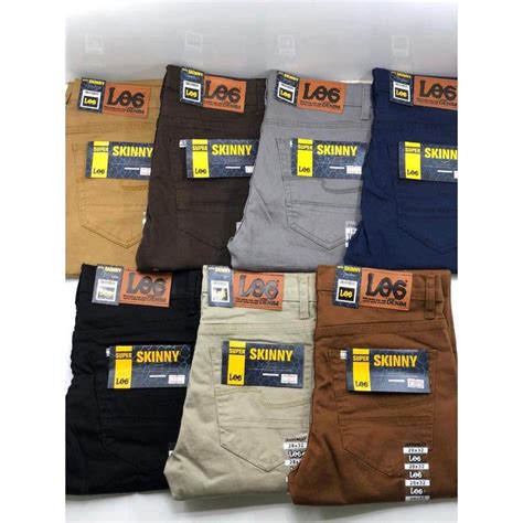 1/6 ibu 1/8 isteri 17/24. Seluar slack jeans lelaki LEE skinny pants men high ...