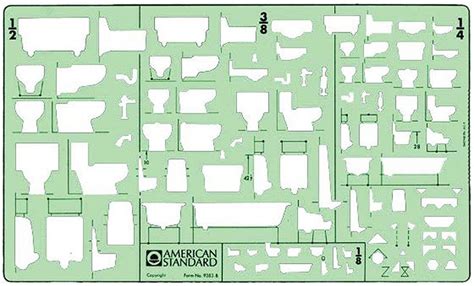 Plumbing fixtures are required to be installed for nearly every building as toilet facilities (water closets and lavatories) are needed by the occupants of a building. Timely American Standard 9383TB Plumbing Template ...