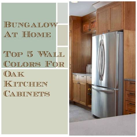 Our kitchen has honey oak colored cabinets (built in 1980s) which we don't plan to paint or restain yet. 5 Top Wall Colors For Kitchens With Oak Cabinets | Kitchen ...