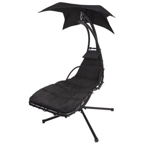 Be ready for your closeup with the camera and the sun with. Azuma Black Dream Chair Swing Hammock Garden Furniture Sun ...