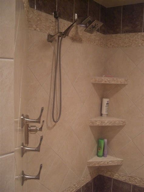 Some material like fiberglass and acrylic have a significantly shorter shelf life than a bathtub constructed from stone resin or cast iron. bathroom shower corner shelves in 2020 | Shower shelves ...