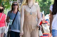 elle fanning nude shopping dress mother mom her school teens maxi city teen dailymail sunday ahead spends wearing ordinary coloured
