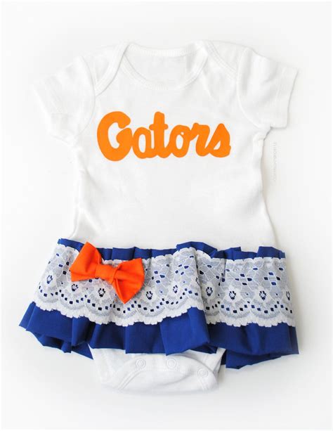 For decades, florida has worn either blue, white, or orange uniforms. READY TO SHIP Baby Girl Florida Gators, Football ...