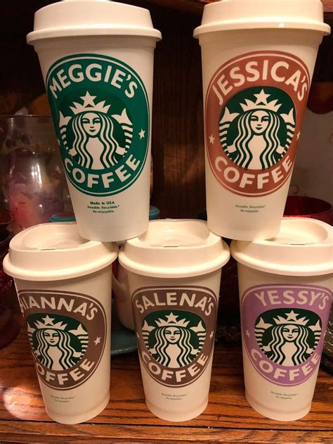 Starbucks has suspended the use of reusable cups at its stores in order to protect staff and customers from the coronavirus. Personalized 16oz Starbucks Cup BPA FREE reusable tumbler ...