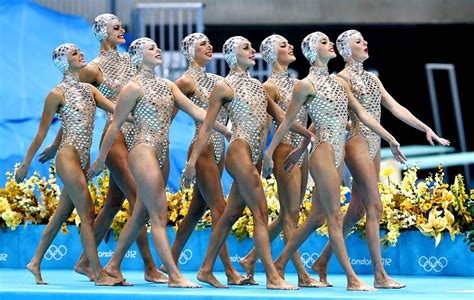 Team of russian federation competes in the synchronised swimming teams free routine on day 14 of the rio 2016 olympic games at the maria lenk aquatics centre on august 19, 2016 in rio de janeiro, brazil. Like a scene from Fellini's Toby Dammit, I love it! Spain ...