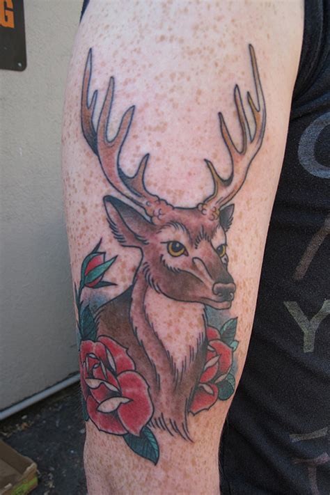 He's depicted as a man with wild hair wearing deer. 45 Cute and Beautiful Deer Tattoos | The Design Inspiration