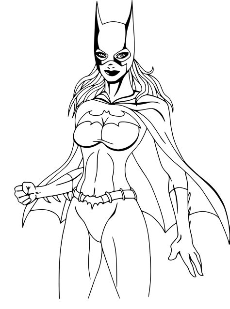 Imprimer de danielle thiry sur pinterest. Coloriage Batgirl à imprimer et colorier