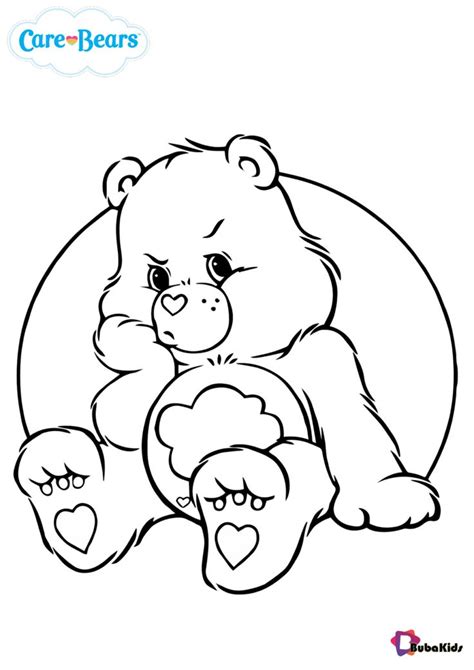 The care bears appeared in television series in 1985. Care Bears Grumpy bear coloring pages - BubaKids.com ...