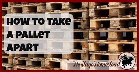 Learn how to take a pallet apart efficiently so you can use the wood to build something awesome. How To Take a Pallet Apart
