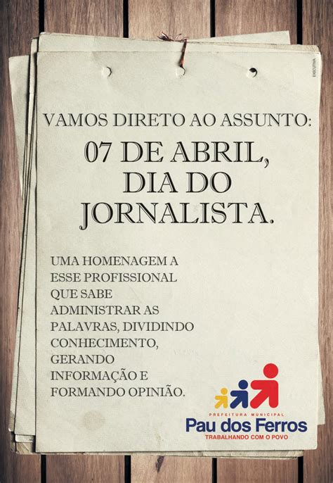 10 ferramentas tech essenciais para jornalistas. Nossa Pau dos Ferros RN: Homenagem - Dia do Jornalista ...