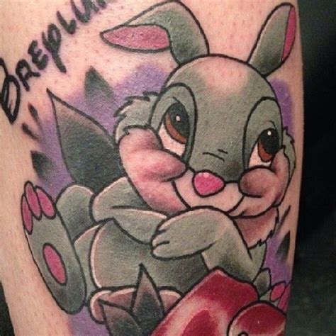 At tattooviral we connects the worlds best tattoo artists and fans to find the best tattoo designs, quotes, inspirations and ideas for women, men and couples. Cute Thumper done TODAY by @kolor_and_blood #thumper # ...