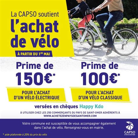 La CAPSO soutient l'achat de Vélo : une aide de 100 à 150