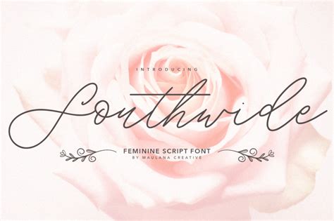 Femen script font introducing the elegant new femen calligraphy font! Southwide Feminine Script Font By Maulana Creative ...