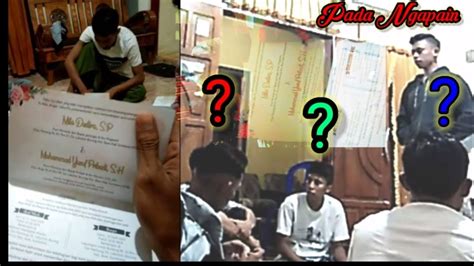 #9 acara menyantap hidangan dari calon mempelai wanita. #Trending#Vlogs Buat/Bikin Undangan Acara Pernikahan Part ...