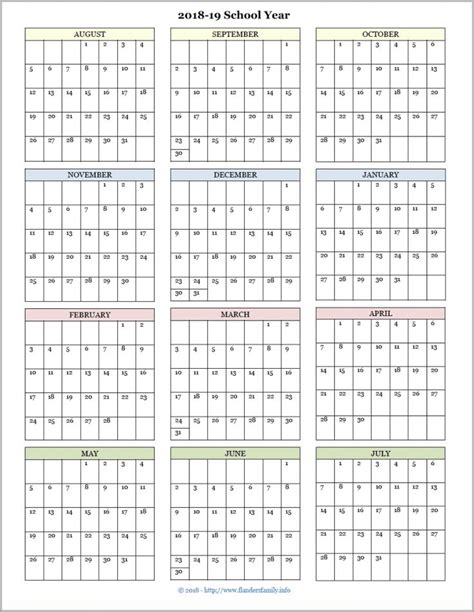 Academic calendars are subject to change without notice. 2018-19 Academic Calendar - August Start | School calendar ...