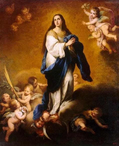 Murillo crea con la inmaculada concepción un nuevo tipo iconográfico que surge ligado a la propaganda de la contrarreforma. The Immaculate Conception (oil on canvas) - Bartolome ...