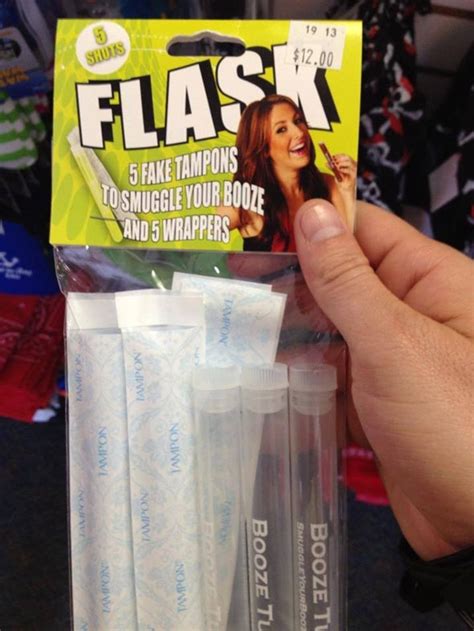 How far up does this thing go? Awesome Spotting: Tampon Flasks | The Luxury Spot