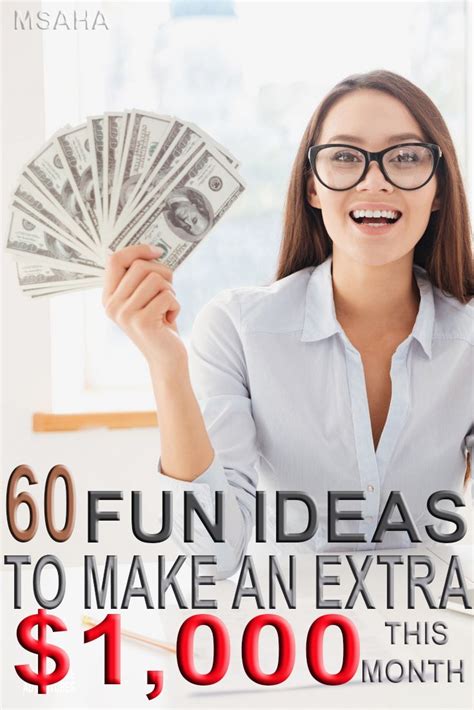 Earning any amount of extra money per month may seem impossible, especially on top of your already hectic lifestyle. Here are over 60 fun ways you can start making an extra ...