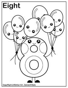 Discover learning games, guided lessons, and other interactive activities for children. Number 6 holding balloons coloring page | Anaokulu ...
