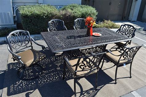 International caravan and blazing needles, are two companies that have brought elegance and style for over 42 years and continues review summary. Elizabeth Outdoor Patio 7 pc Dining Set | Fresh Garden Decor