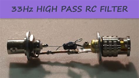 The green line in the graph is the straight line extension of the constant slopes of the actual frequency response. GADGETS#80 - HIGH PASS RC FILTER - YouTube