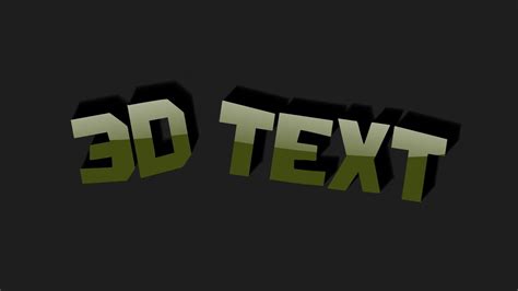 Gimp 3d Text Tutorial