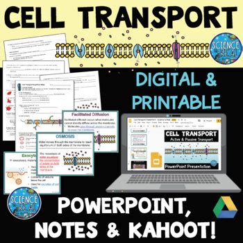 At any point, people can change their mind and withdraw consent. Cell Transport PowerPoint, Notes, and Kahoot! Bundle by ...