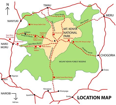 Detailed map of kenya showing the location of all major national parks, game reserves, regions, cities and tourism highlights! Mount Kenya map - Map of mount Kenya (Eastern Africa - Africa)