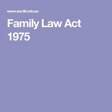 Is islamic family law today really based on shari'a? Family Law Act 1975 | Family law, Acting, Family