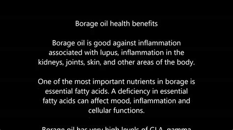 Look and feel your best with organic beauty products. Borage oil health benefits - YouTube