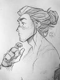 How to draw shiro voltron / princess allura and shiro from voltron legendary defender. Image result for man bun sketch | Sketches, Character art ...