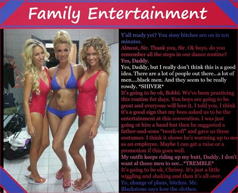 Forced feminization , magical changes , hormones , breast implants. Interracial Sissy Captions: Family Entertainment
