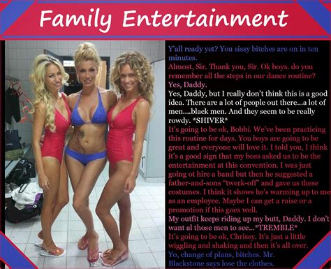 Upgrade and get a lot. Interracial Sissy Captions: Family Entertainment